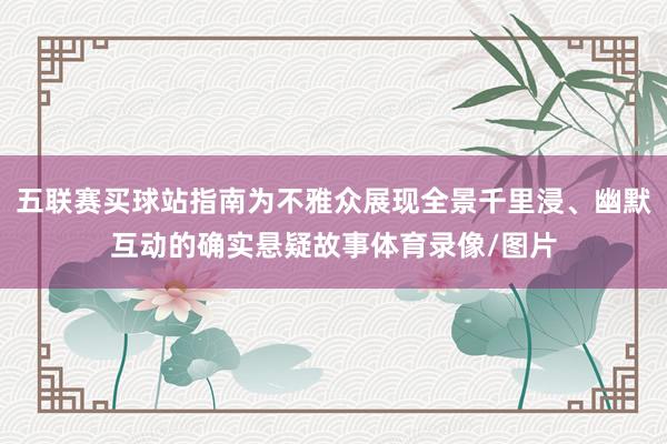 五联赛买球站指南为不雅众展现全景千里浸、幽默互动的确实悬疑故事体育录像/图片