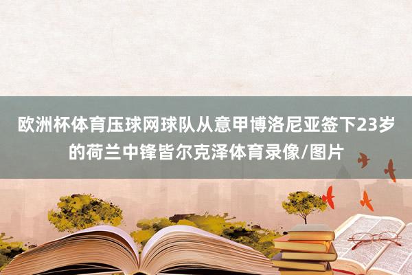 欧洲杯体育压球网球队从意甲博洛尼亚签下23岁的荷兰中锋皆尔克泽体育录像/图片